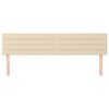 vidaXL Kopfteile 2 Stk. Creme 100x5x78/88 cm Stoff