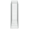 vidaXL Gabionen mit Hochbogen 8 Stk. 200x50x160/180cm Verzinktes Eisen
