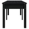 vidaXL Gartenbank 2-Sitzer Schwarz 159,5x44x45 cm Massivholz Kiefer
