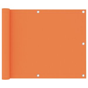 vidaXL Balkon-Sichtschutz Orange 75x600 cm Oxford-Gewebe