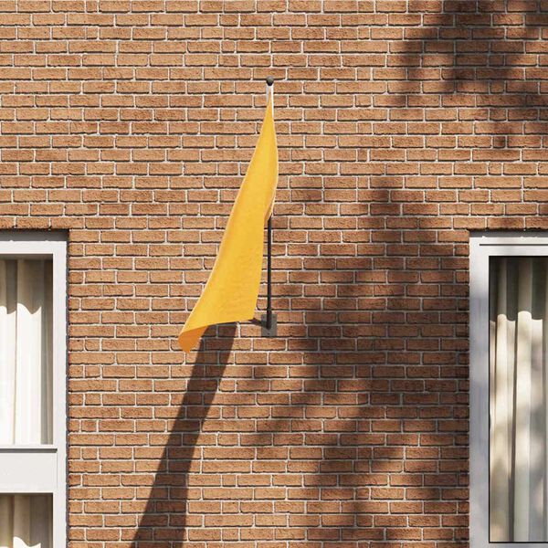 vidaXL Fahnenmast-Halter Schwarz 10.5 x 7.5 cm Stahl