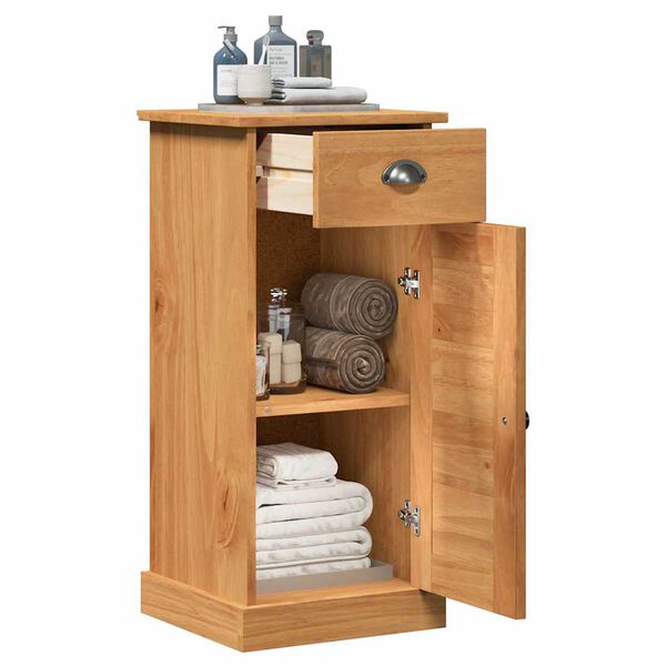 vidaXL Badezimmerschrank VIGO Braun und Honigbraun 37,5 x 34 x 80 cm