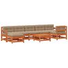 vidaXL Garten-Lounge-Set 8 pcs Wachsbraun Massives Kiefernholz