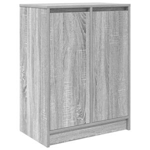 vidaXL Schuhschrank Grau Sonoma 57x34x76 cm Holzwerkstoff