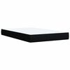 vidaXL Boxspringbett mit Matratze Schwarz 100x200 cm Stoff