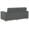 vidaXL 2-Sitzer Sofa Dunkelgrau 140 cm Stoff