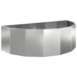 vidaXL Pflanzk&uuml;bel Silber 120 x 60 x 35 cm Verzinkter Stahl