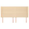 vidaXL Kopfteil mit Ohren Creme 183x23x118/128 cm Stoff
