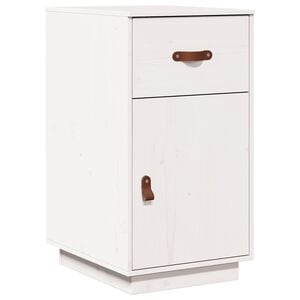 vidaXL Schreibtisch-Schrank Wei&szlig; 40x50x75 cm Massivholz Kiefer