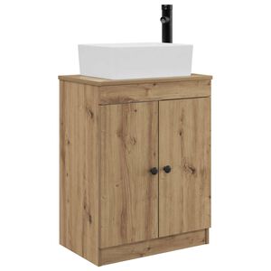 vidaXL Badezimmerschrank mit Waschbecken Artisan-Eiche 54 x 35 x 83 cm