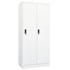 vidaXL Kleiderschrank Weiß 80x50x180 cm Stahl