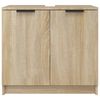 vidaXL Badschrank Sonoma-Eiche 64,5x33,5x59 cm Holzwerkstoff