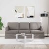 vidaXL Sofa Taupe Gesamtabmessungen: 201 x 80 x 85 cm (B x T x H) Samt