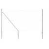 vidaXL Zaunpfosten Silber 50 x 1 m (50 mm Mesh) Stahl