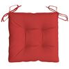 vidaXL Stuhlkissen 6 Stk. Rot 40x40x7 cm Oxford-Gewebe