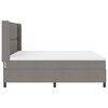 vidaXL Boxspringbett mit Matratze Taupe 200 x 180 cm Stoff
