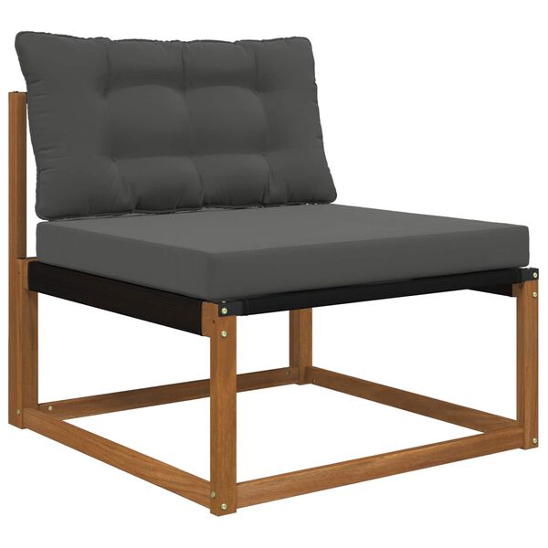 vidaXL Sofakissen f&uuml;r drau&szlig;en 2 pcs Anthrazit Polyester