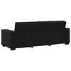 vidaXL 3-Sitzer-Sofa Schwarz 220x78x84 cm Samt