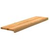 vidaXL Treppenstufen 4 Stk. Hellbraun 100x25x2 cm Massivholz Eiche