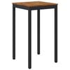 vidaXL Gartenbar-Tisch Nat&uuml;rlich und Schwarz 60 x 60,5 x 105 cm