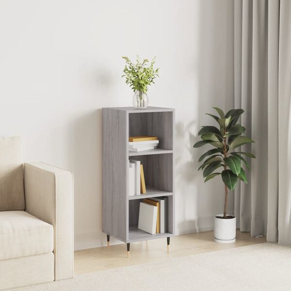 vidaXL Sideboard Grau Sonoma 34,5x32,5x90 cm Holzwerkstoff