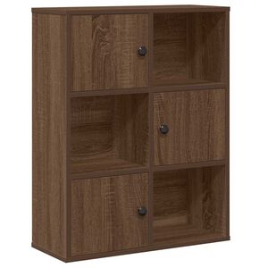 vidaXL B&uuml;cherregal Braun Eichen-Optik 60x24x76,5 cm Holzwerkstoff