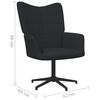 vidaXL Relaxsessel Schwarz Stoff