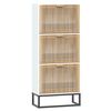 vidaXL Schuhschrank Wei&szlig; 52x25x120 cm Holzwerkstoff