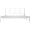 vidaXL Bett Wei&szlig; Metall 200x200 cm