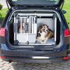 TRIXIE Pet Doppeltransportbox M-L Aluminium