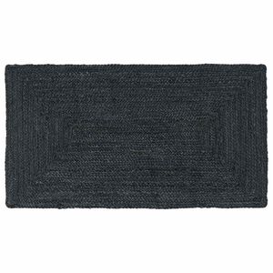 vidaXL Bereichsteppiche Rechtwinklig Dunkelgrau 60 x 110 cm Jute