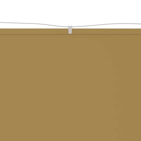 vidaXL Senkrechtmarkise Beige 140x1000 cm Oxford-Gewebe