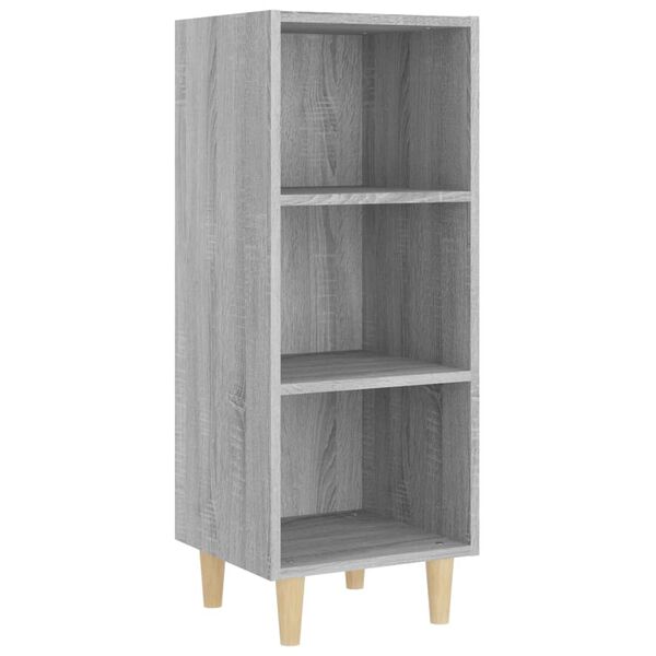 vidaXL Sideboard Grau Sonoma 34,5x32,5x90 cm Holzwerkstoff