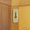 vidaXL Wand-Badschrank 45x30x70 cm Massivholz Teak