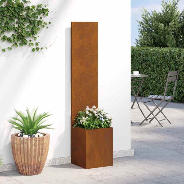 vidaXL Garten Sichtschutz-Leinwand Rostig 32 x 150 cm Wetterfeststahl