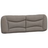 vidaXL Kopfteil-Kissen "Hvar" Taupe 160 cm Stoff