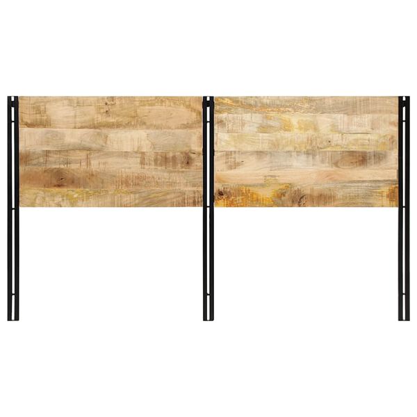 vidaXL Kopfteil 180 cm Massivholz Mango und Eisen