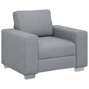 vidaXL Sofa-Sessel Hellgrau 100 cm Stoff