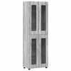 vidaXL Highboard FLORIN 60 x 35 x 182 cm Sonoma-Grau Holzwerkstoff