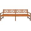 vidaXL Gartenbank mit Auflagen 240 cm Massivholz Akazie