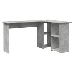 vidaXL Schreibtisch Beton Grau 142 x 102 x 73 cm Holzwerkstoff