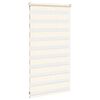 vidaXL Doppelrollo Marmorbeige 70x100 cm Stoffbreite 65,9 cm Polyester