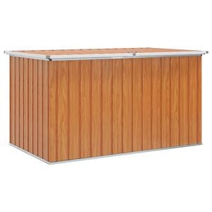 vidaXL Au&szlig;enlagerbox Verzinkter Stahl 171 x 99 x 93 cm Holz&auml;hnlich