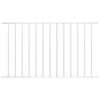 vidaXL Zaunelement Pulverbeschichteter Stahl 1,63x1,25 m Wei&szlig;