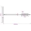 Erdbohrer mit Griff 100 mm Verl&auml;ngerungsrohr 9 m