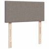 vidaXL Ottoman-Bett mit Matratze & LEDs Taupe 80x200 cm Stoff