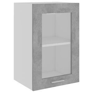 vidaXL H&auml;ngeglasschrank Lyon Betongrau 40x31x60 cm Holzwerkstoff