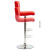 vidaXL Barhocker Rot Kunstleder