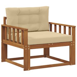 vidaXL Outdoor Mittelsofa Massivholz Akazie Natur