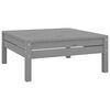 vidaXL 9-tlg. Garten-Lounge-Set Grau Kiefer Massivholz